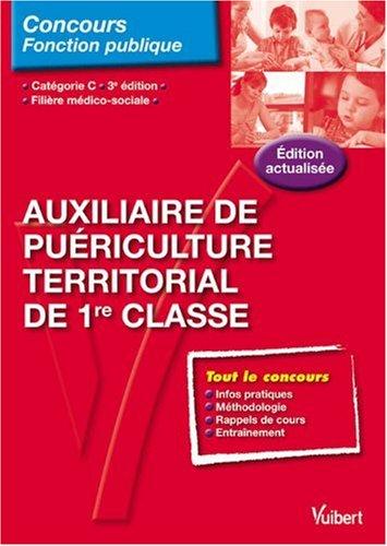 Auxiliaire de puériculture territorial de 1re classe : filière médico-sociale, catégorie C