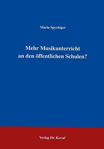 Mehr Musikunterricht an den öffentlichen Schulen? .