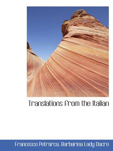 Translations from the Italian