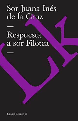 Respuesta a sor Filotea (Religión, Band 15)