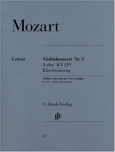 Konzert für Violine und Orchester A-dur KV 219. Violine und Klavier