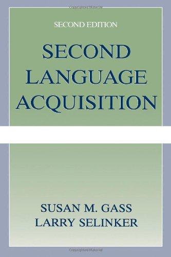 Second Language Acquisition: An Introductory Course