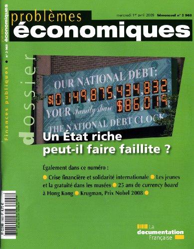 Un Etat riche peut-il faire faillite? (n.2968)