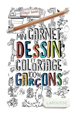 Mini-carnet de dessin et de coloriage 100 % garçons