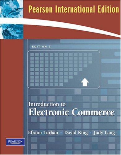 Introduction to Electronic Commerce: International Edition