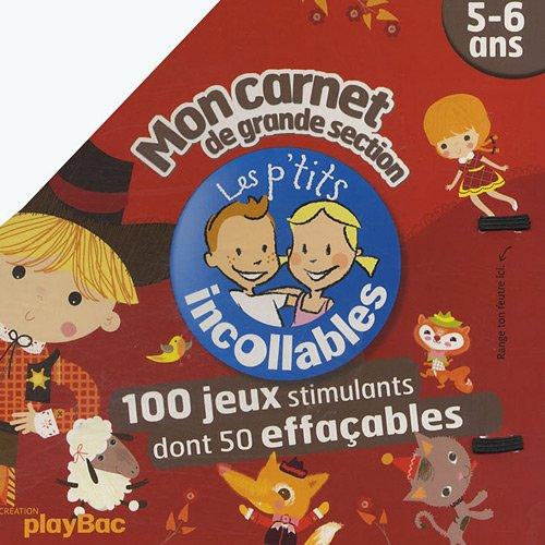 Mon carnet de grande section, 5-6 ans : 100 jeux stimulants dont 50 effaçables