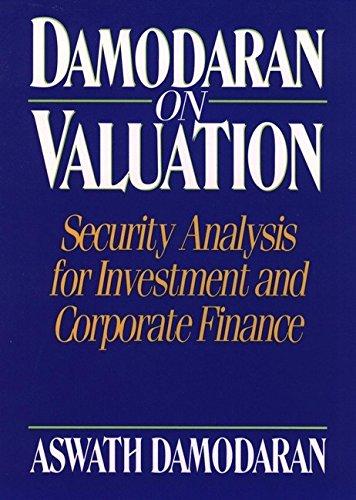 Damodaran on Valuation: Security Analysis for Investment and Corporate Finance (Wiley Professional Banking & Finance)