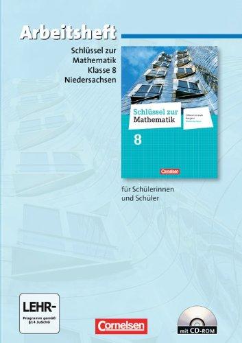 Schlüssel zur Mathematik - Differenzierende Ausgabe Niedersachsen: 8. Schuljahr - Arbeitsheft mit eingelegten Lösungen und CD-ROM