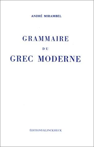 Grammaire du grec moderne