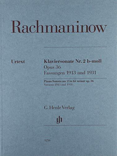 Klaviersonate Nr. 2 b-moll op. 36, Fassungen 1913 und 1931