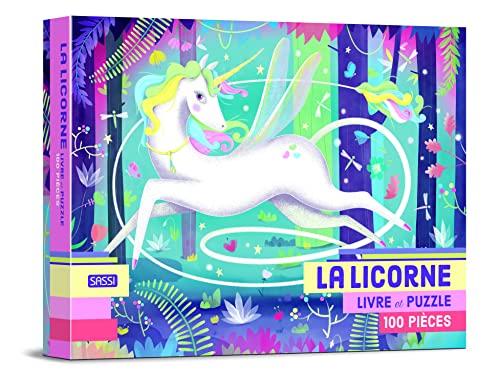 La licorne : livre et puzzle 100 pièces