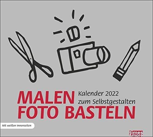 tm Bastelkalender silber: Malen Foto Basteln. Kalender zum Selbstgestalten. Mit weißen Innenseiten