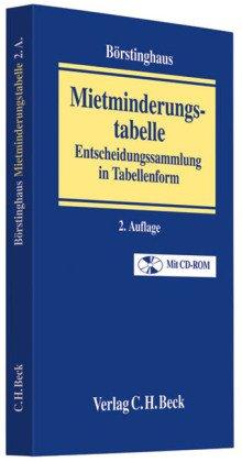 Mietminderungstabelle: Entscheidungssammlung in Tabellenform: Entscheidungssammlung in Tabellenform, Rechtsstand: voraussichtlich 1. Januar 2010