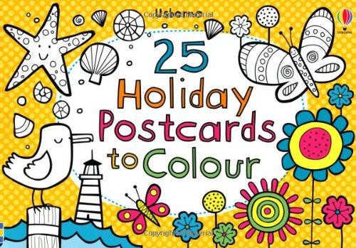 25 Postcards to Colour on Holiday