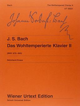 Das Wohltemperierte Klavier: Nach dem Autograf und Abschriften. Teil II. BWV 870-893. Klavier. (Wiener Urtext Edition)