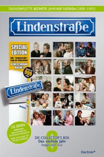 Lindenstraße - Das komplette 6. Jahr (Folge 261-312) - Limitierte Ausgabe mit Kühlschrankmagnet [Limited Special Edition] [10 DVDs]