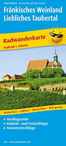 Radwanderkarte Fränkisches Weinland - Liebliches Taubertal: Mit Ausflugszielen, Einkehr- & Freizeittipps, reißfest, wetterfest, abwischbar, GPS-genau. 1:100000