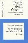 Prüfe dein Wissen, H.24, Verwaltungsgerichtsbarkeit