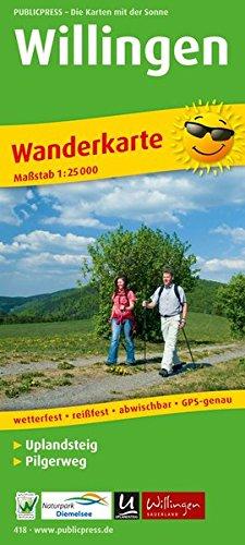 Willingen / Uplandsteig: Wanderkarte mit Wanderwegbeschreibungen und Höhenprofilen, wetterfest, reißfest, abwischbar, GPS-genau. 1:25000 (Wanderkarte / WK)