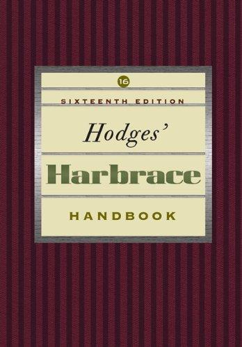 Hodges' Harbrace Handbook (Hodges' Harbrace Handbook with APA Update Card)