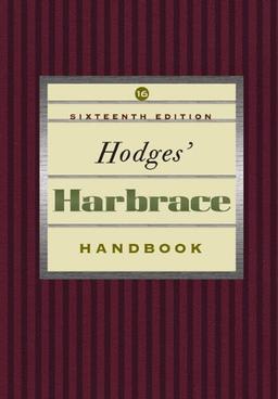 Hodges' Harbrace Handbook (Hodges' Harbrace Handbook with APA Update Card)