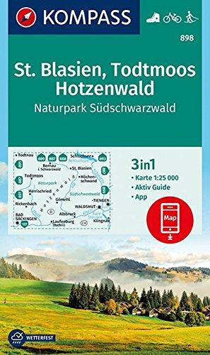 St. Blasien, Todtmoos, Hotzenwald, Naturpark Südschwarzwald: 3in1 Wanderkarte 1:25000 mit Aktiv Guide inklusive Karte zur offline Verwendung in der ... Langlaufen. (KOMPASS-Wanderkarten, Band 898)