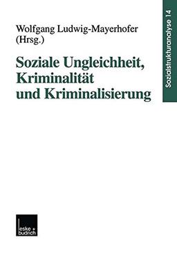 Soziale Ungleichheit, Kriminalität und Kriminalisierung (Sozialstrukturanalyse) (German Edition)