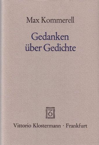 Gedanken über Gedichte