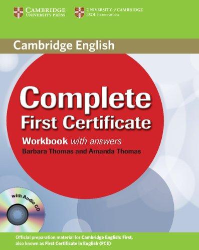 COMPLETE FIRST CERTIFICATE WB WITH ANSWERS+CD