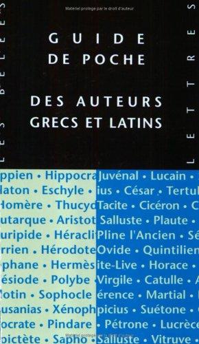 Guide de poche des auteurs grecs et latins