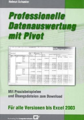 Professionelle Datenauswertung mit Pivot: Mit Praxisbeispielen und Übungsdateien zum Download. Für alle Versionen bis Exel 2003