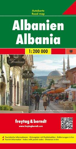 Freytag Berndt Autokarten, Albanien - Maßstab 1:200.000