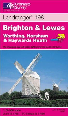 Brighton and Lewes, Haywards Heath (Landranger Maps)