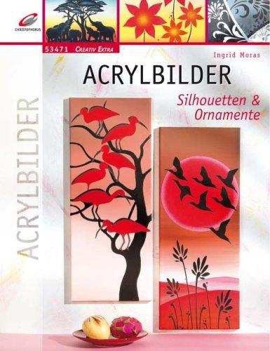 Acrylbilder: Silhouetten & Ornamente