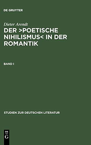 Band I (Studien zur deutschen Literatur, 29, Band 29)