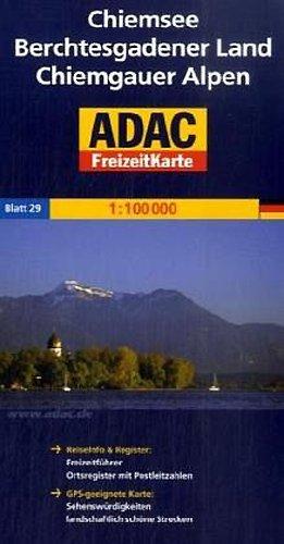 ADAC FreizeitKarte, Bl.29, Chiemsee, Berchtesgadener Land, Chiemgauer Alpen: ReiseInfo & Register: Freizeitführer, Ortsregister mit Postleitzahlen. ... landschaftlich schöne Strecken