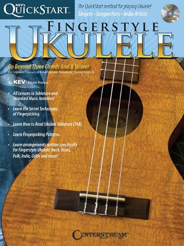 Rones Kevin Kev'S Quickstart For Fingerstyle Ukulele Uke Tab Book/CD