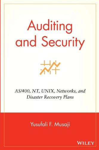 Auditing and Security: AS/400, NT, Unix, Networks, and Disaster Recovery Plans