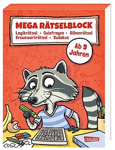 Mega Rätselblock: Logikrätsel, Quizfragen, Silbenrätsel, Kreuzworträtsel, Sudokus (3)