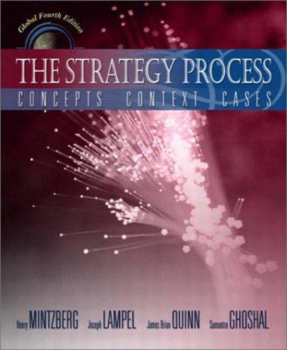 The Strategy Process: Concepts, Contexts, Cases (Pie)