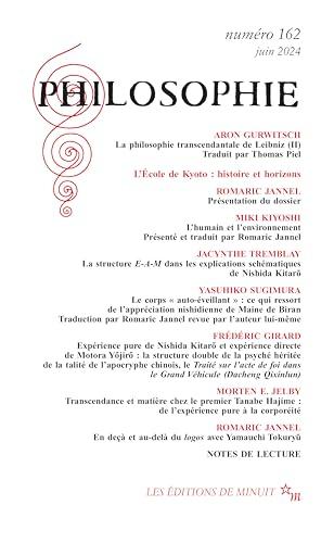 Philosophie, n° 162. L'Ecole de Kyoto : histoire et horizons