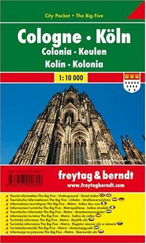 Freytag Berndt Stadtpläne, Köln, City Pocket + The Big Five, wasserfest - Maßstab 1:10.000