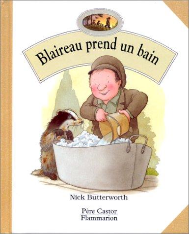 Blaireau prend un bain