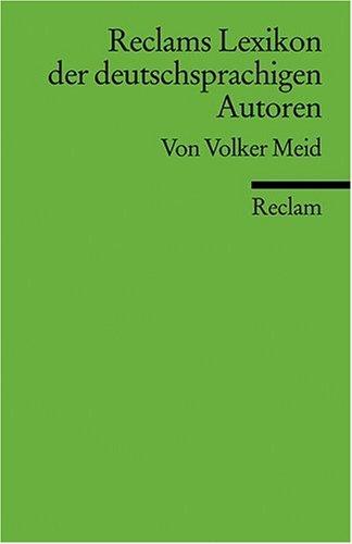 Reclams Lexikon der deutschsprachigen Autoren