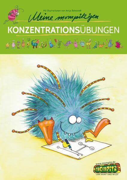 Meine mompitzigen Konzentrationsübungen: Motivierend bunte Übungen von einfach bis schwer (1. und 2. Klasse)