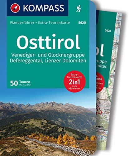 KOMPASS Wanderführer 5620 Osttirol, Venediger- und Glocknergruppe, Defereggental, Lienzer Dolomiten, 50 Touren: mit Extra-Tourenkarte Maßstab, GPX-Daten zum Download