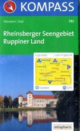 Rheinsberger Seengebiet, Ruppiner Land: 1:50.000. Wandern/Rad. GPS-genau