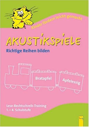 Akustikspiele - Richtig Reihen bilden.