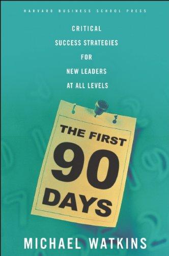 The First 90 Days: Critical Success Strategies for New Leaders at All Levels