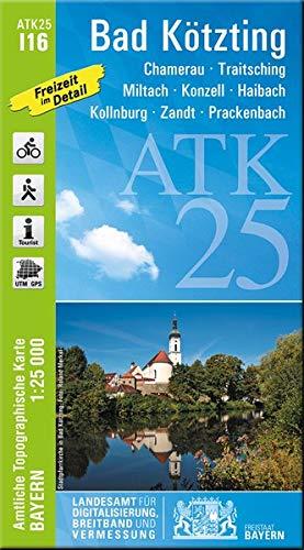 ATK25-I16 Bad Kötzting (Amtliche Topographische Karte 1:25000): Chamerau, Traitsching, Miltach, Konzell, Haibach, Kollnburg, Zandt, Prackenbach (ATK25 Amtliche Topographische Karte 1:25000 Bayern)